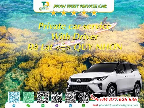 Private Car From Da Lat <=> Quy Nhon (private car with driver)
